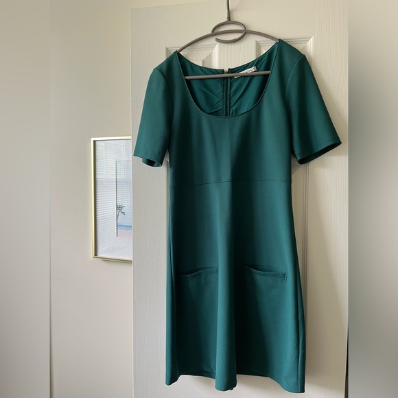 Abercrombie Dark Green Short Sleeve Dress - Picture 2 of 4